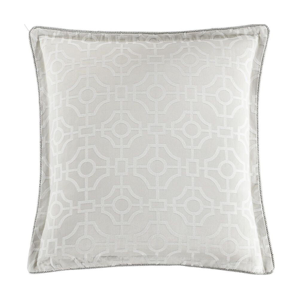 Renee Taylor KG Linen Regalia Collection Balmoral European Pillowcase Geometric Maze 65x
