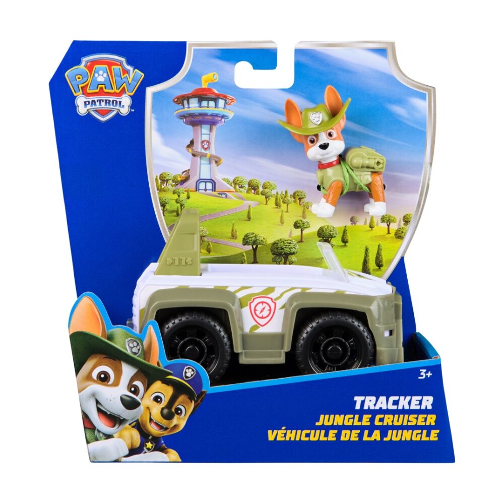 Paw Patrol Tracker Sustainable Basic Vehicle Jungle Cruiser Kids Play Toy 3y+