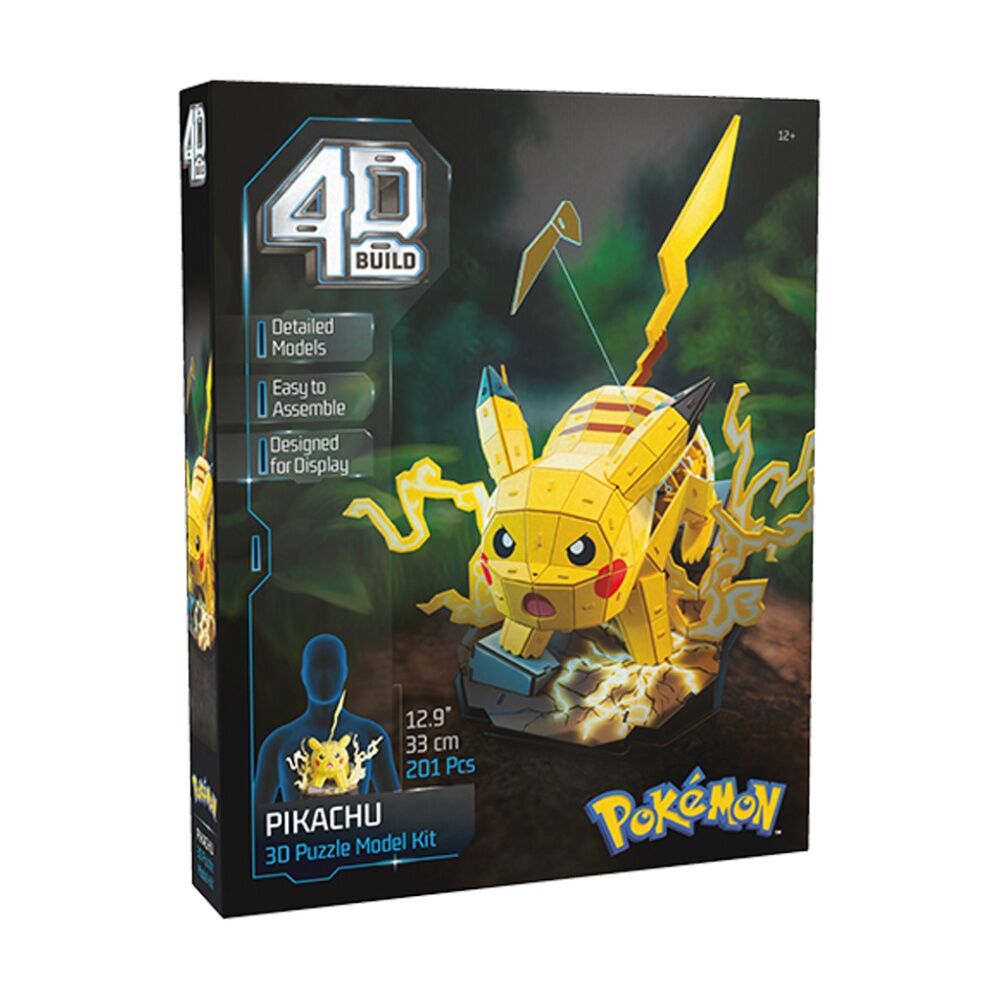 4D Build 201pc Pokémon Model Building Puzzle Pikachu