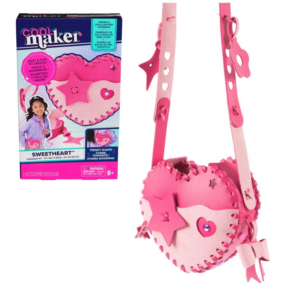Cool Maker 6y+ Pinky Heart Faux Leather Purse Kids Fashion Craft Kit — image 2
