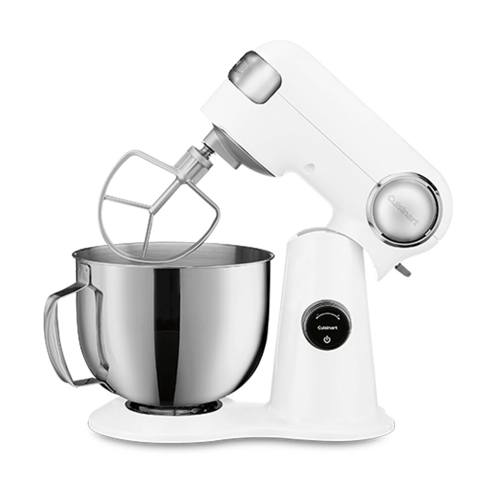 Cuisinart Precision Pro Digital Stand Mixer - LCD Controls - 1000W Power - 5.2L Stainless Steel Bowl - White