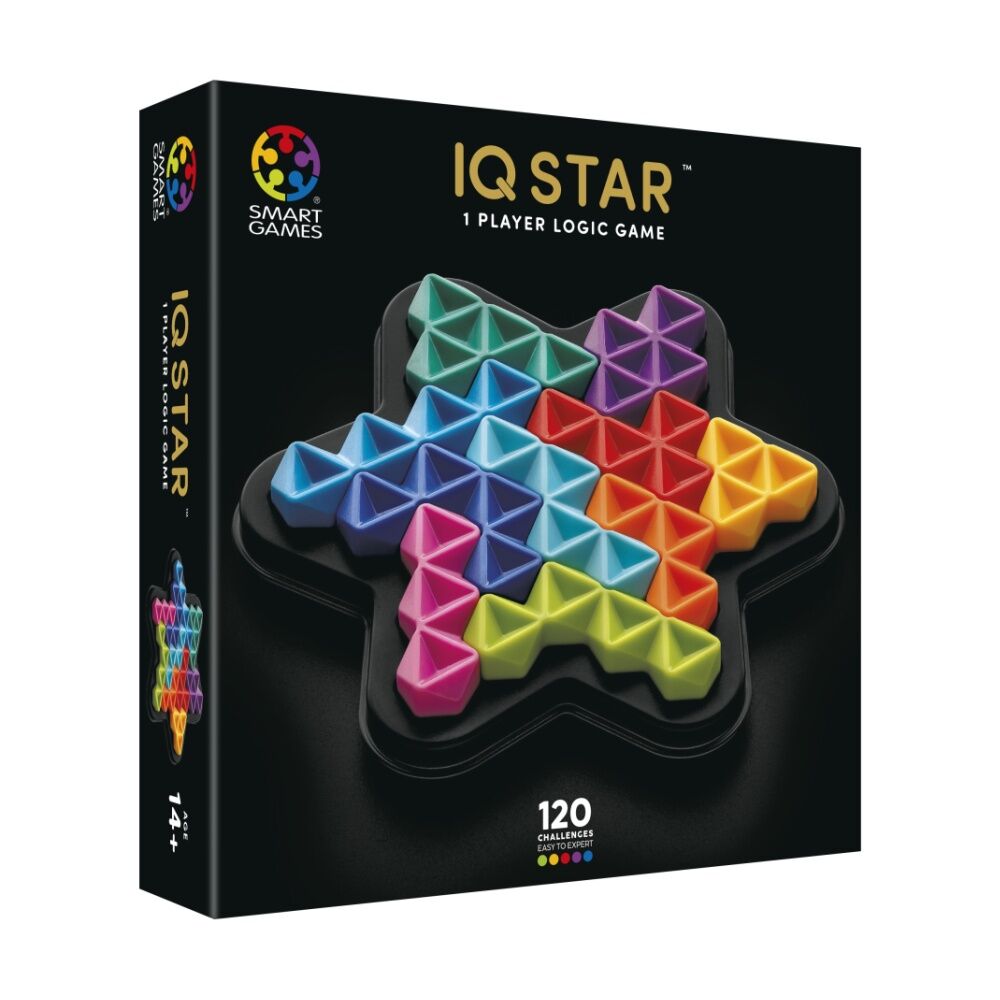 Smart Games IQ Deluxe Star 120 Brain Teasers Puzzle For 14y+