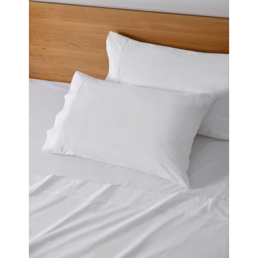 Onkaparinga King Onkaparinga 300TC Hepburn 100% Cotton Percale Sheet Set White — image 2