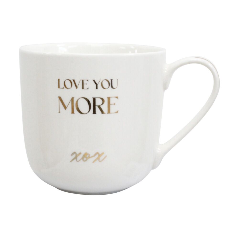 LVD 2pc LVD Love You More Gift Matching Ceramic Mug & Notebook Set Blue/Whie (2 Pack) — image 3