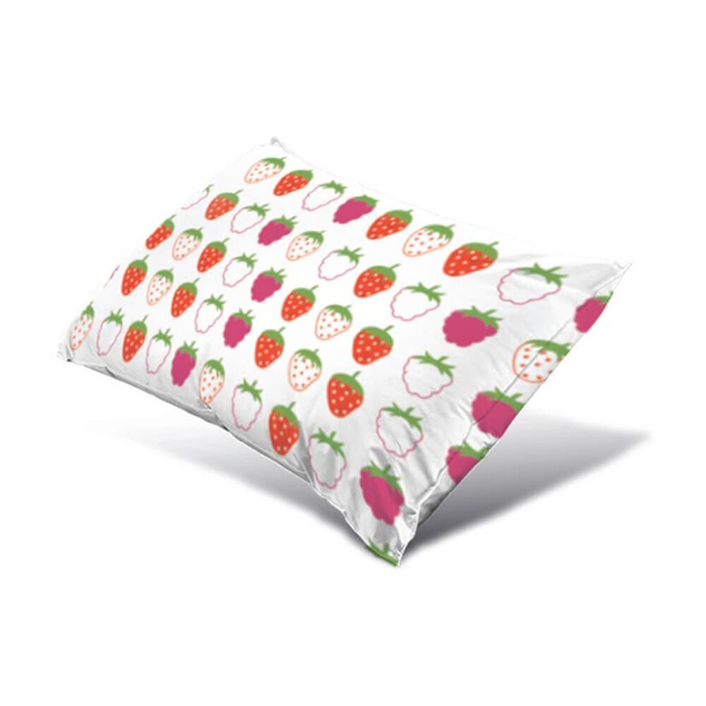Tontine Fun And Fruity Berry Print Kids Scented Soft Pillow Low Height (2 Pack) — image 3