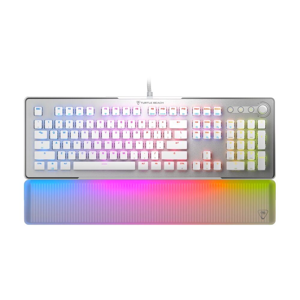 Turtle Beach White LED Vulcan II Max Optical-Mechanical Gaming Keyboard