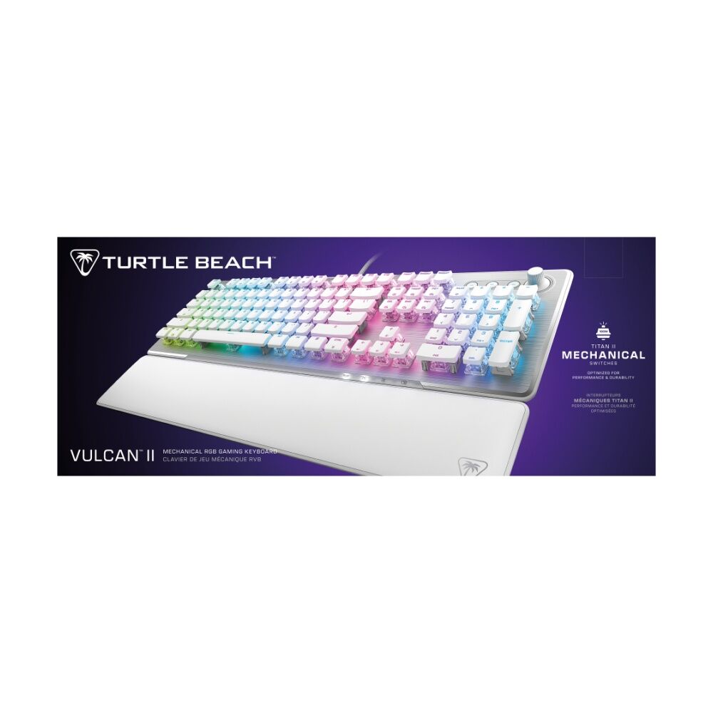 Turtle Beach White Vulcan II Wired RGB Optical-Mechanical Gaming Keyboard — image 8