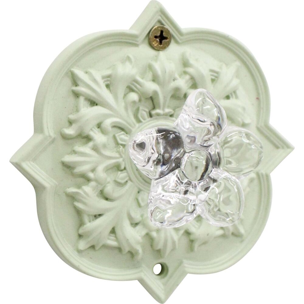 LVD 9.3x4x9.3cm Hermosa Round Resin Hook Home Wall Decoration — Sage Green