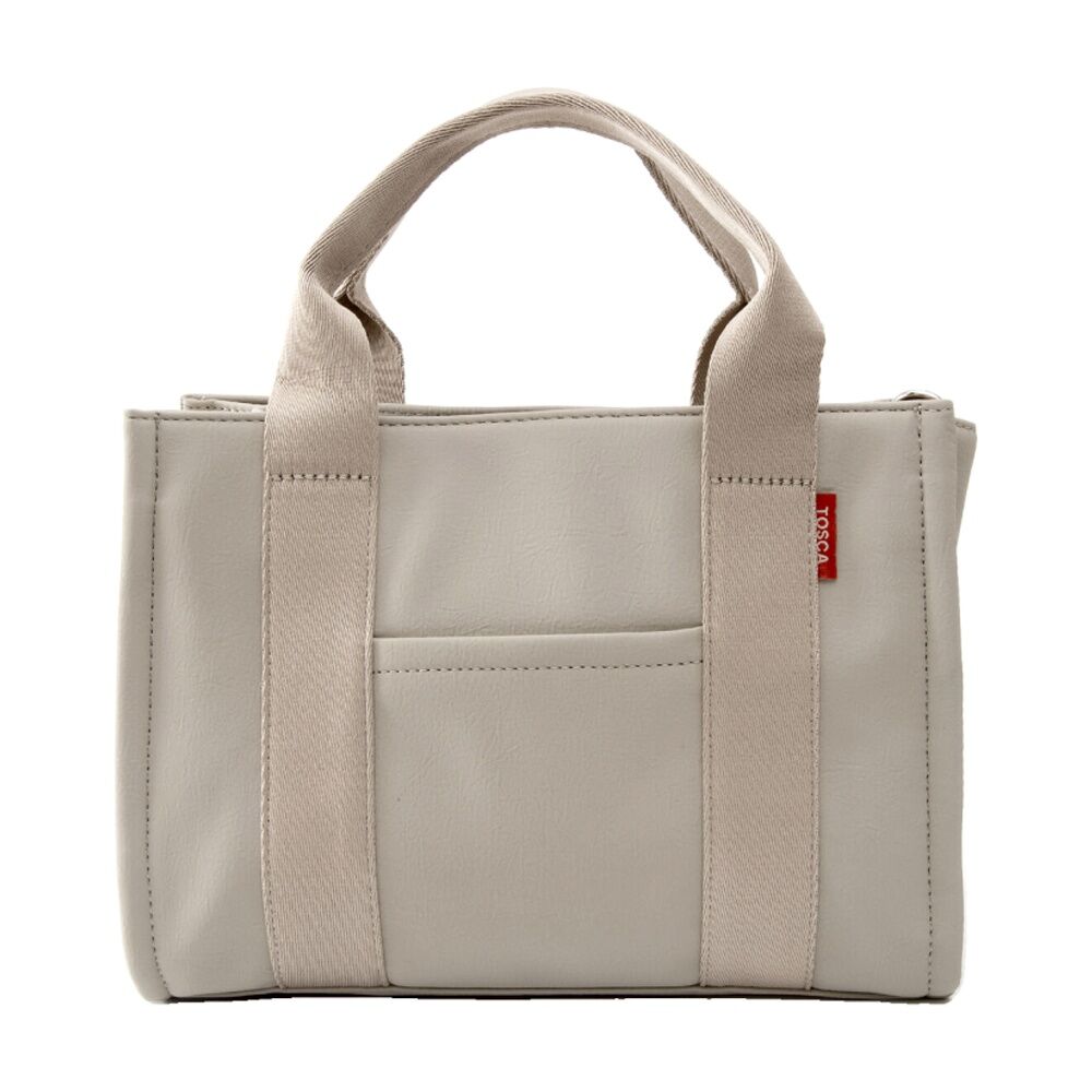 Tosca Handbag Structured Tote Bag With Detachable Shoulder Strap Moonstuck Beige Tosca