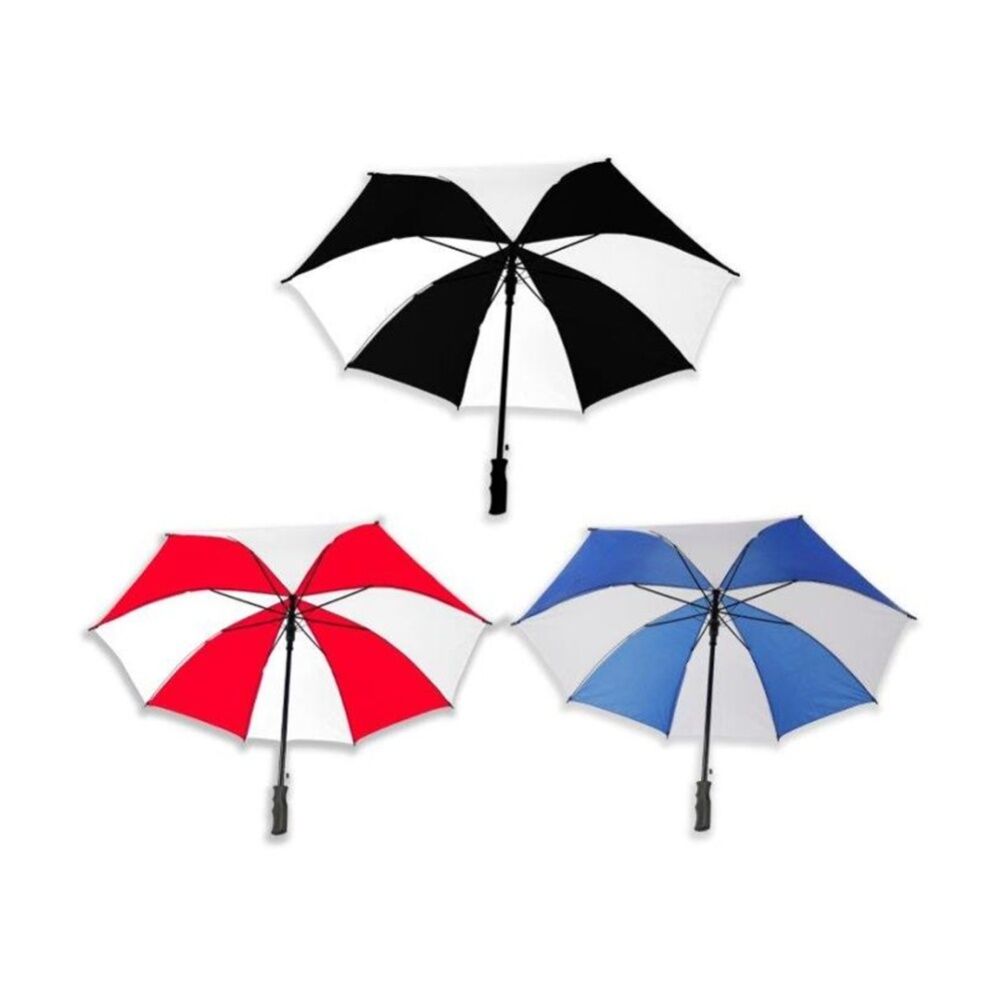 Braz 110cm Unisex Golf Auto Double Layer Canopy Wind Resistant Umbrella Assorted — image 2