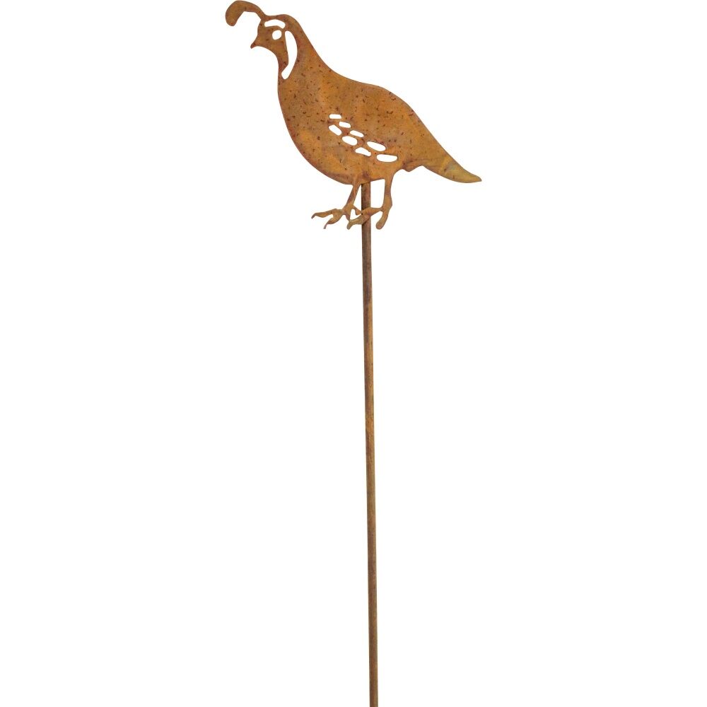 LVD Rustic-Coated Metal Small Quail Garden Stake Decor Ornament 78x9x0.64cm (4 Pack) — image 2