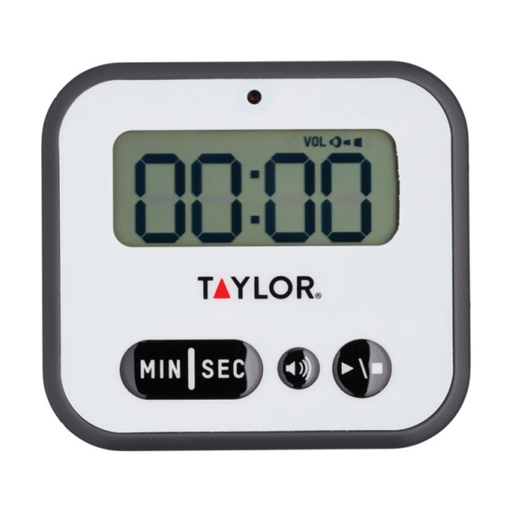 Taylor 5x7.5x8.5cm Pro Super Loud Plastic Digital Kitchen Timer w/ Light Alert — image 5