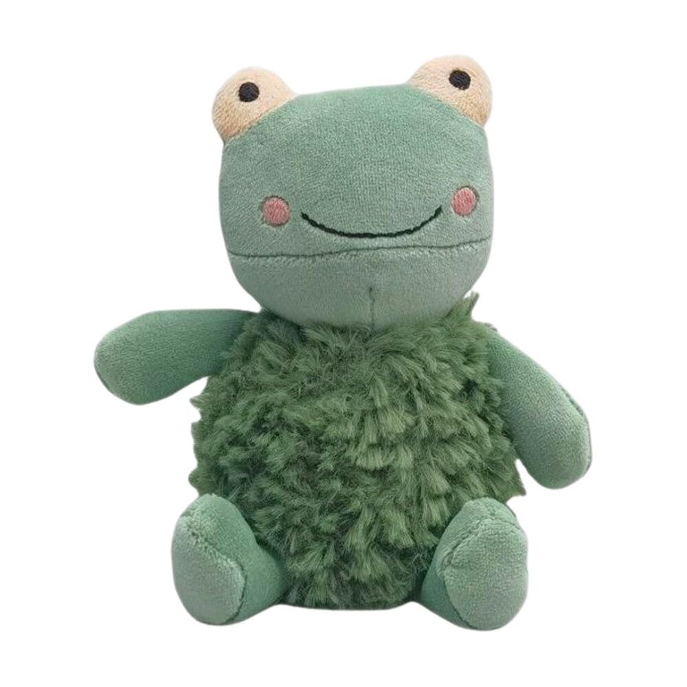 Urban Products 17cm Frog Rattle Green Textured Cuddly Plush Soft Toy