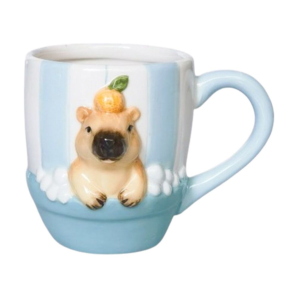 Urban Products Capybara Blue/Brown Ceramic Decorative Mug 10cm (2 Pack) — image 2