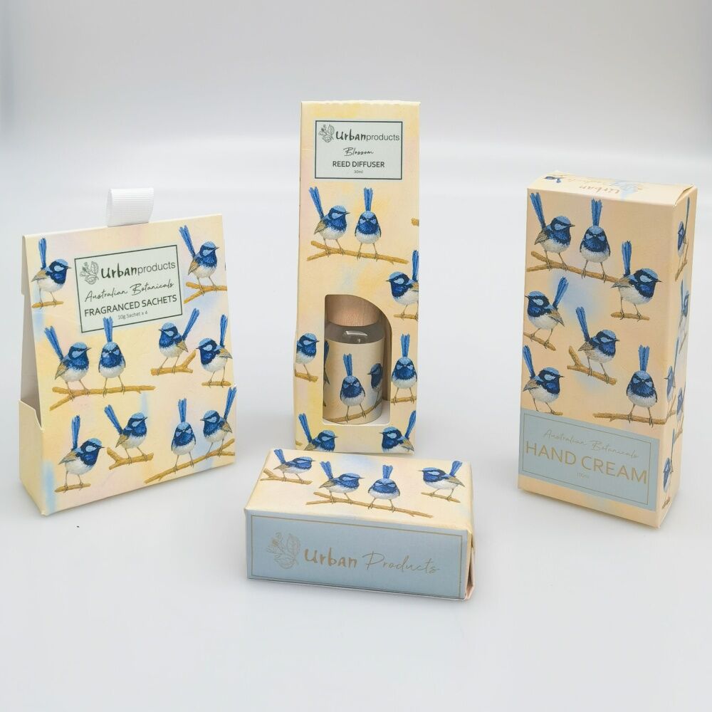 Urban Products Blue Wren Scented Sachets 10g Set Home Fragrance Beige (4 Pieces) — image 3