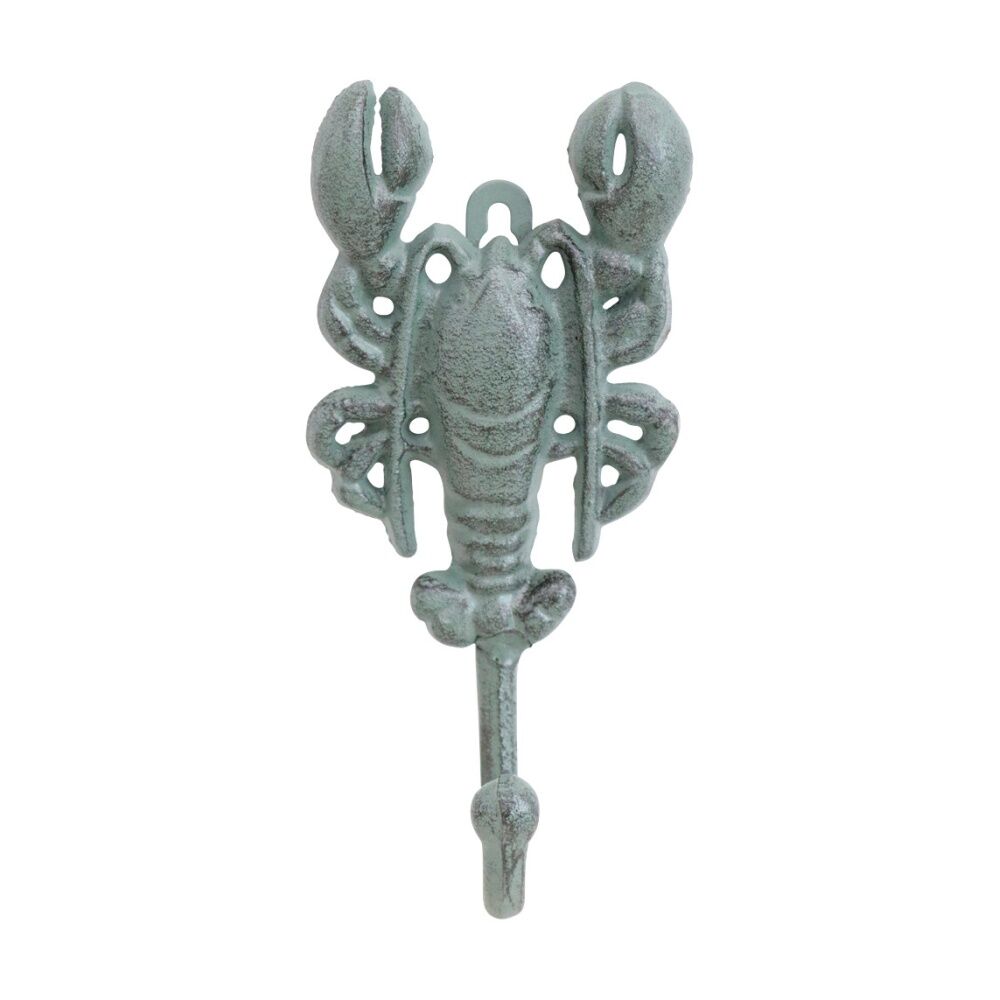 LVD 9x4.5x20cm Green Lobster Single Wall Decoration Hook Coastal Home Decor