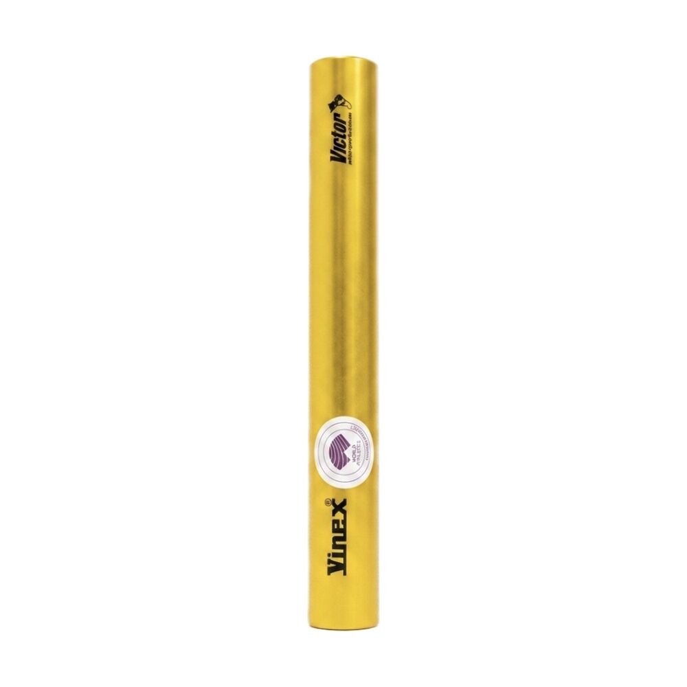 Victor Sports Aluminium Relay Baton Lightweight Smooth Ends Senior — Gold
