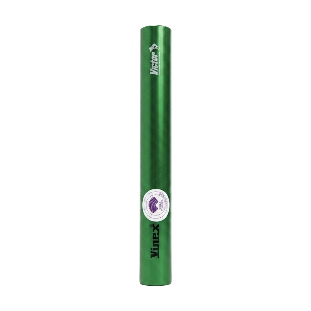 Victor Sports Aluminium Relay Baton Lightweight Smooth Ends Senior — Green