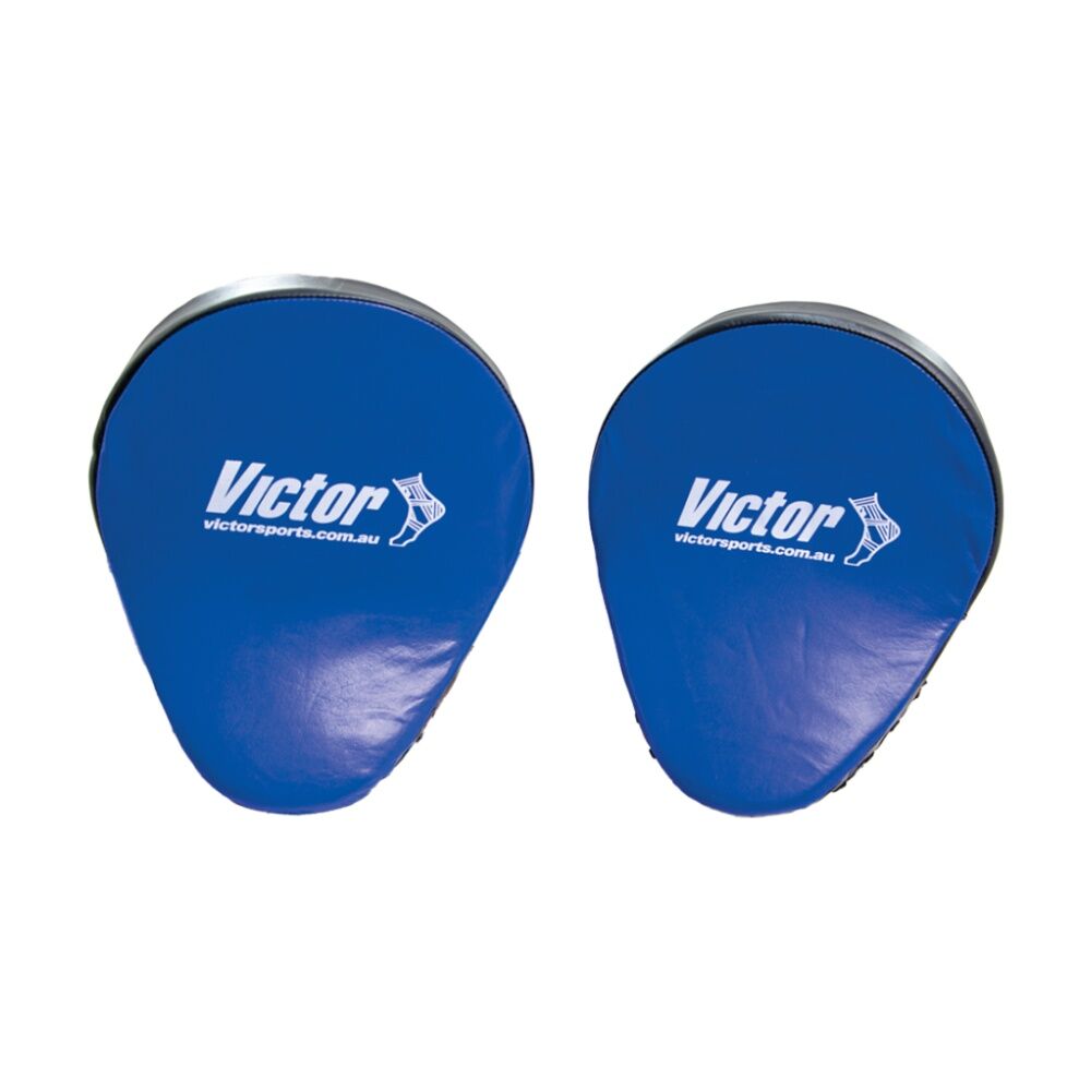 Victor Sports Boxing Focus Pads Pro Curved Design Black/Blue w/ 3 Combo Padding — image 3