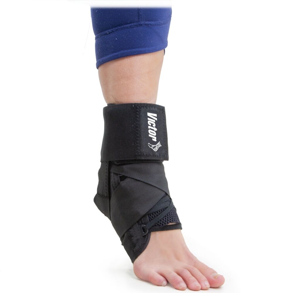 Victor Sports Victor Classic Enhanced Ankle Support Brace Universal Fit Black
