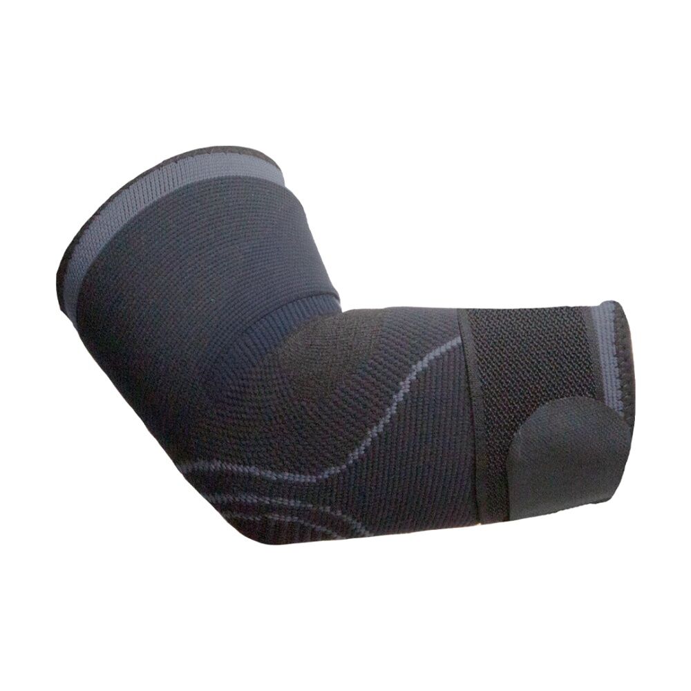 Victor Sports Knitted Elbow Support Compression Sleeve with Adjustable Strap Fits 25cm to 28cm Elbow 25-28cm — Medium