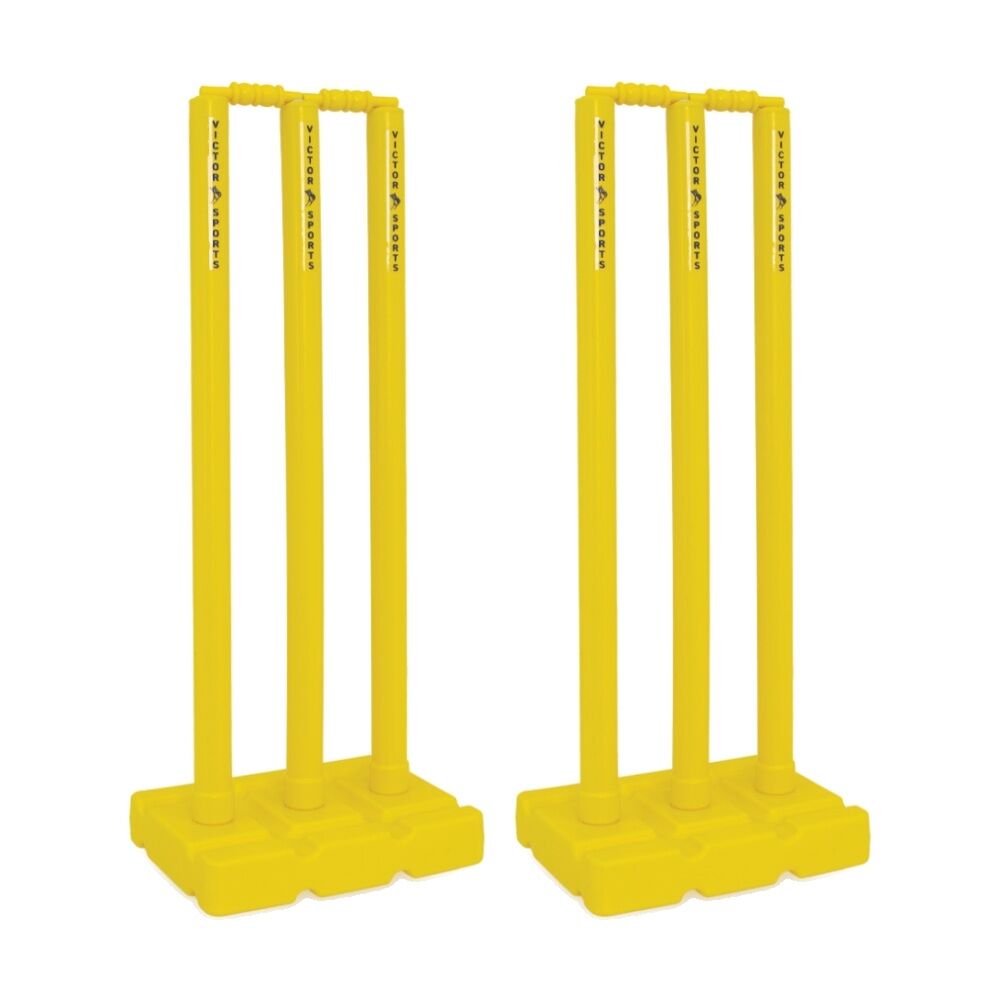 Victor Sports Victor Cricket Stump Set Plastic Durable For Schools And Clubs 79cm (2 Pack)