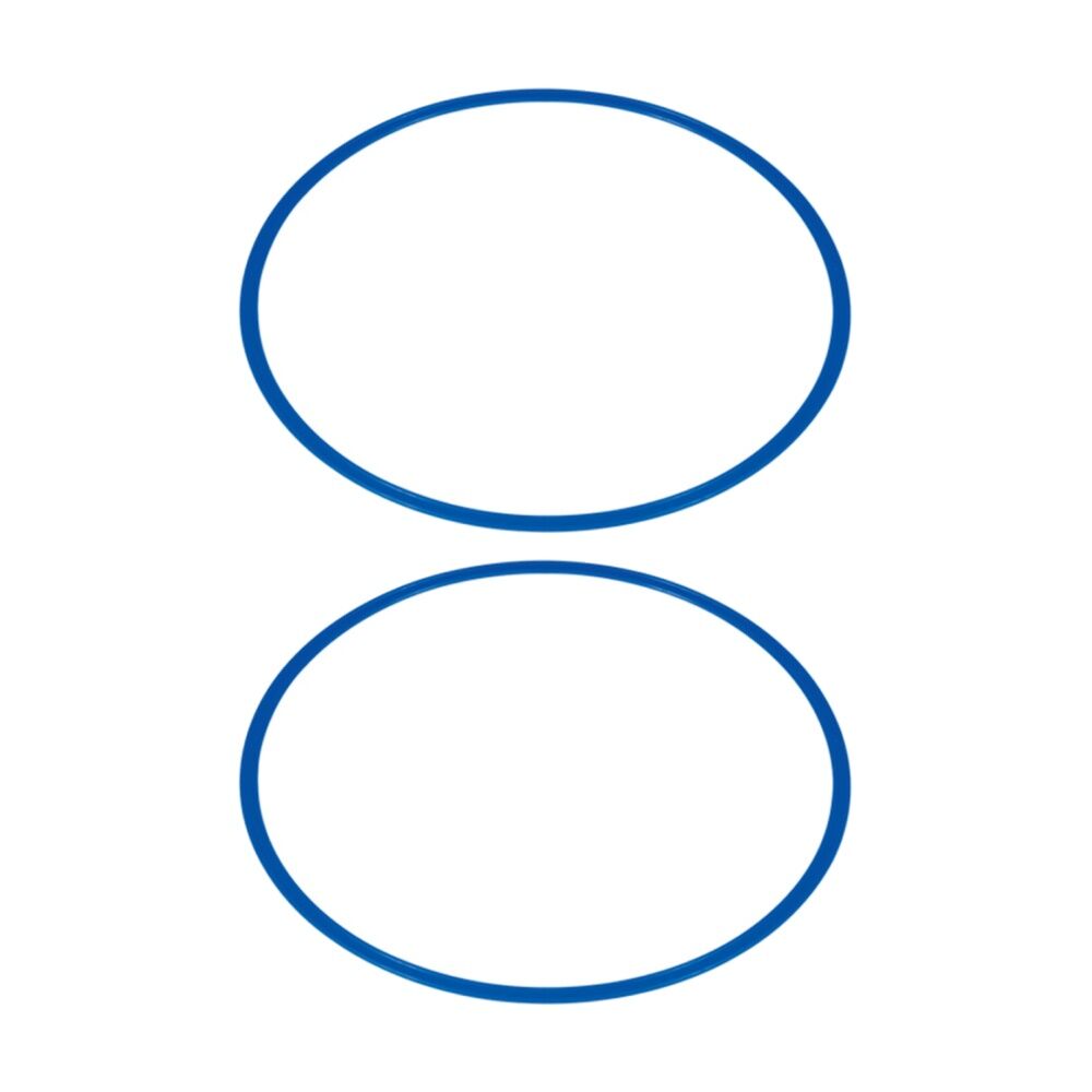 Victor Sports Flat Circular Hoop For Fitness Agility Training Blue 70cm (2 Pack)