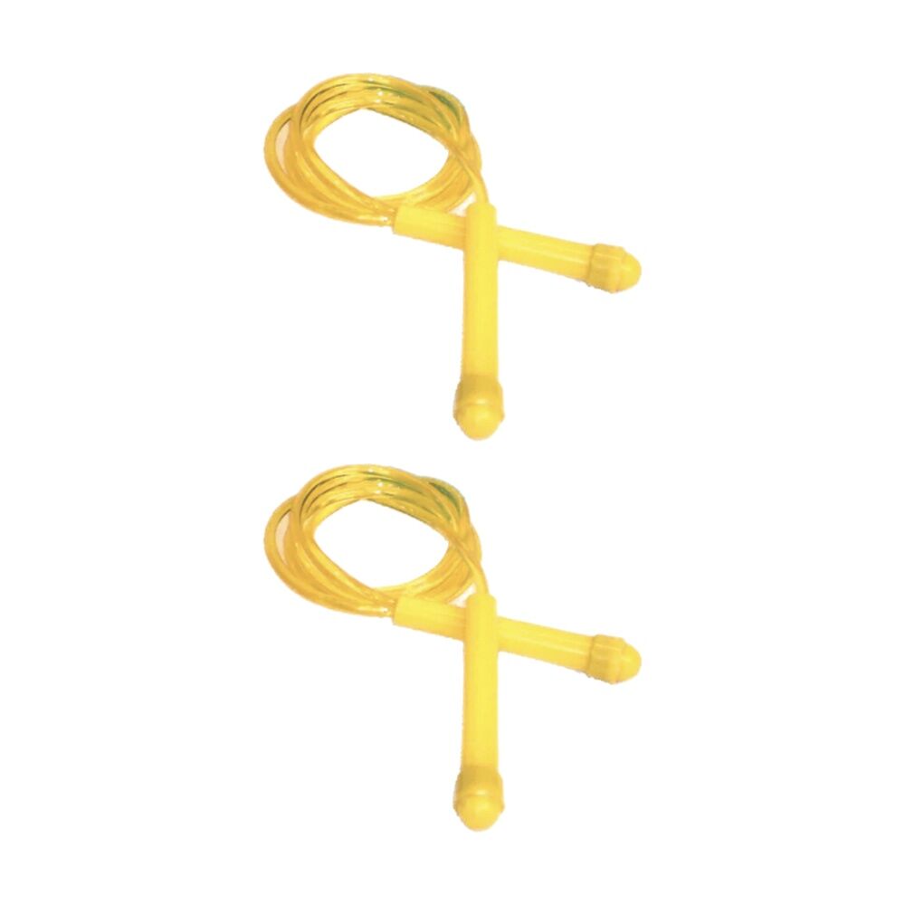 Victor Sports Skipping Rope Easy Grip Handles Fitness Exercise Tool Yel 4.5m (2 Pack)