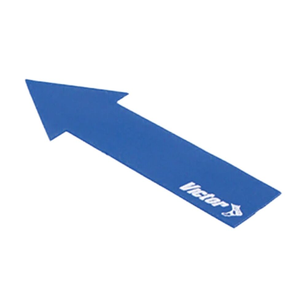 Victor Sports Victor Floor Marker Arrow Durable Non-Slip Rubber Material Suitable For Most Surfaces 37cm x 10cm Training Accessory — Blue