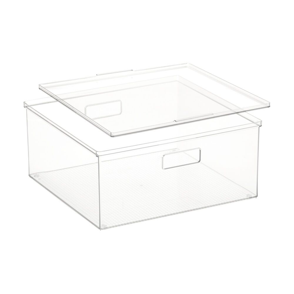 The Container Store XL Storage Box With Lid Clear 40x39x18cm (4 Pack) — image 3
