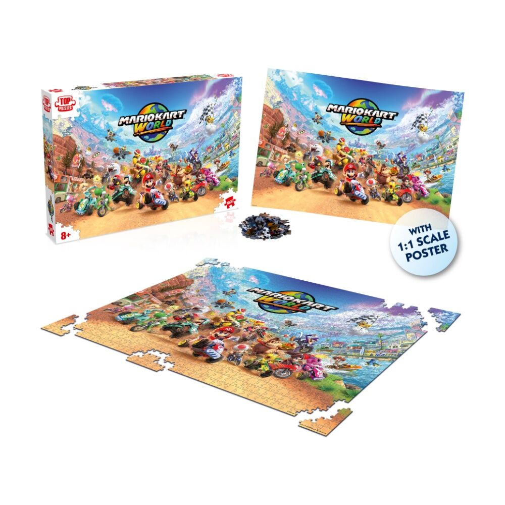 Super Mario Mariokart Around the World Jigsaw Puzzle 8y+ (1000 Pieces) — image 6