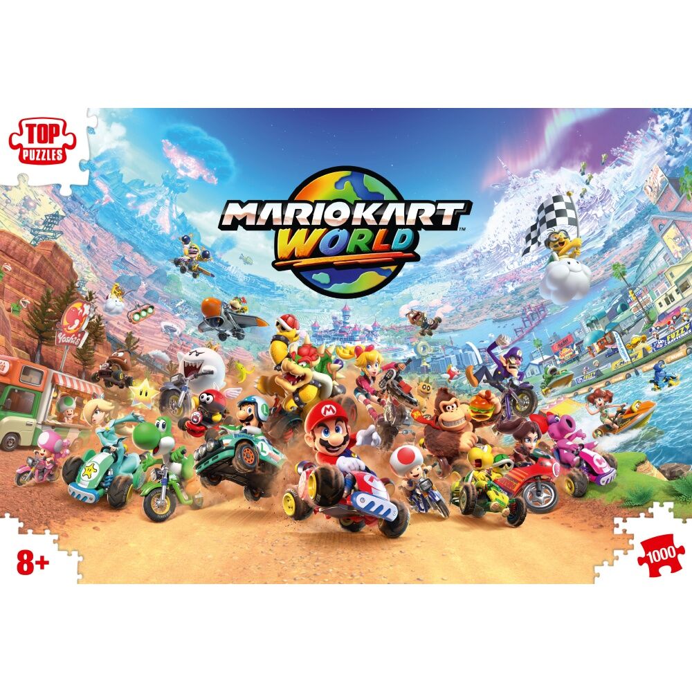 Super Mario Mariokart Around the World Jigsaw Puzzle 8y+ (1000 Pieces) — image 7