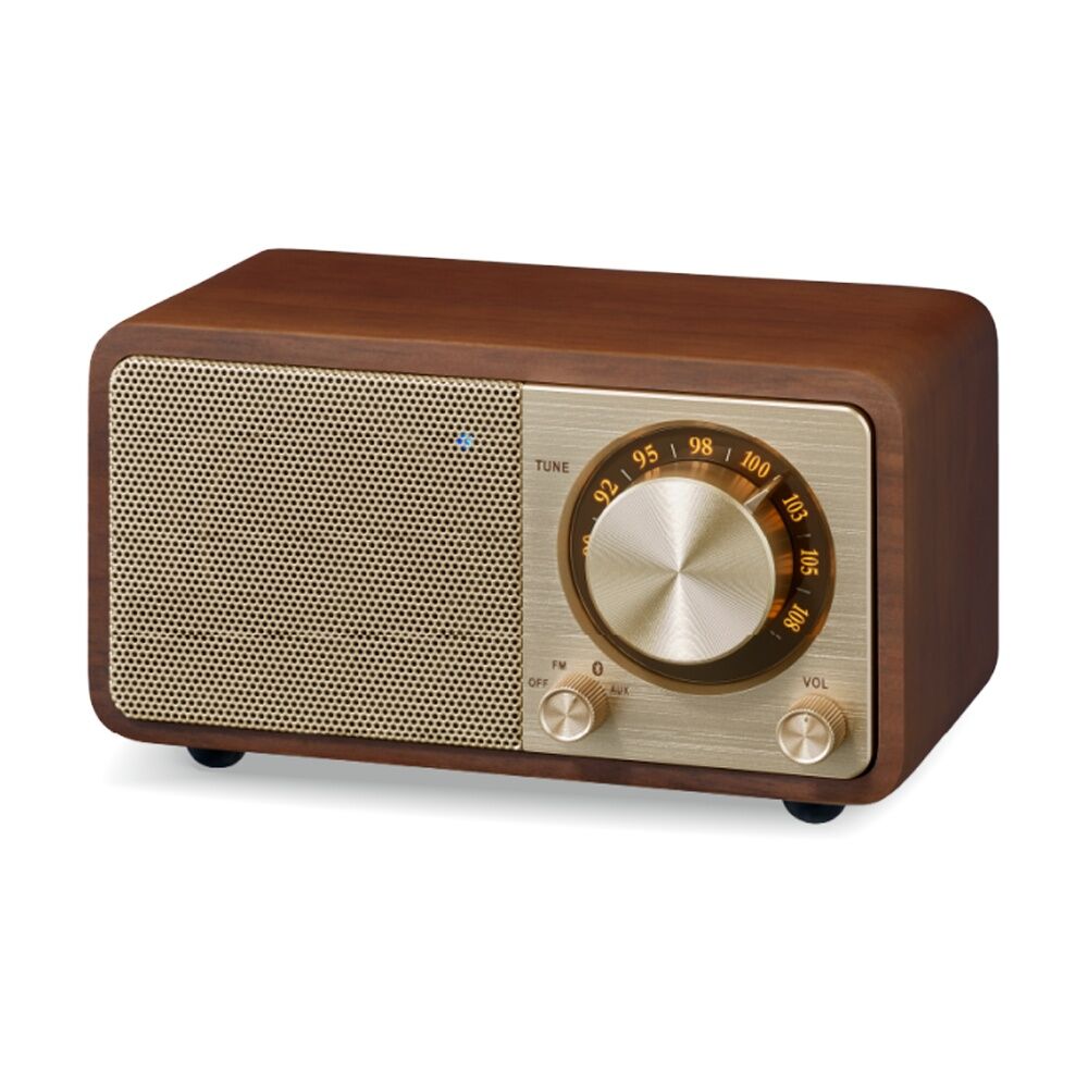Sangean WR-7 Plus FM Bluetooth Radio Wooden Cabinet Vintage Walnut Sangean — image 2