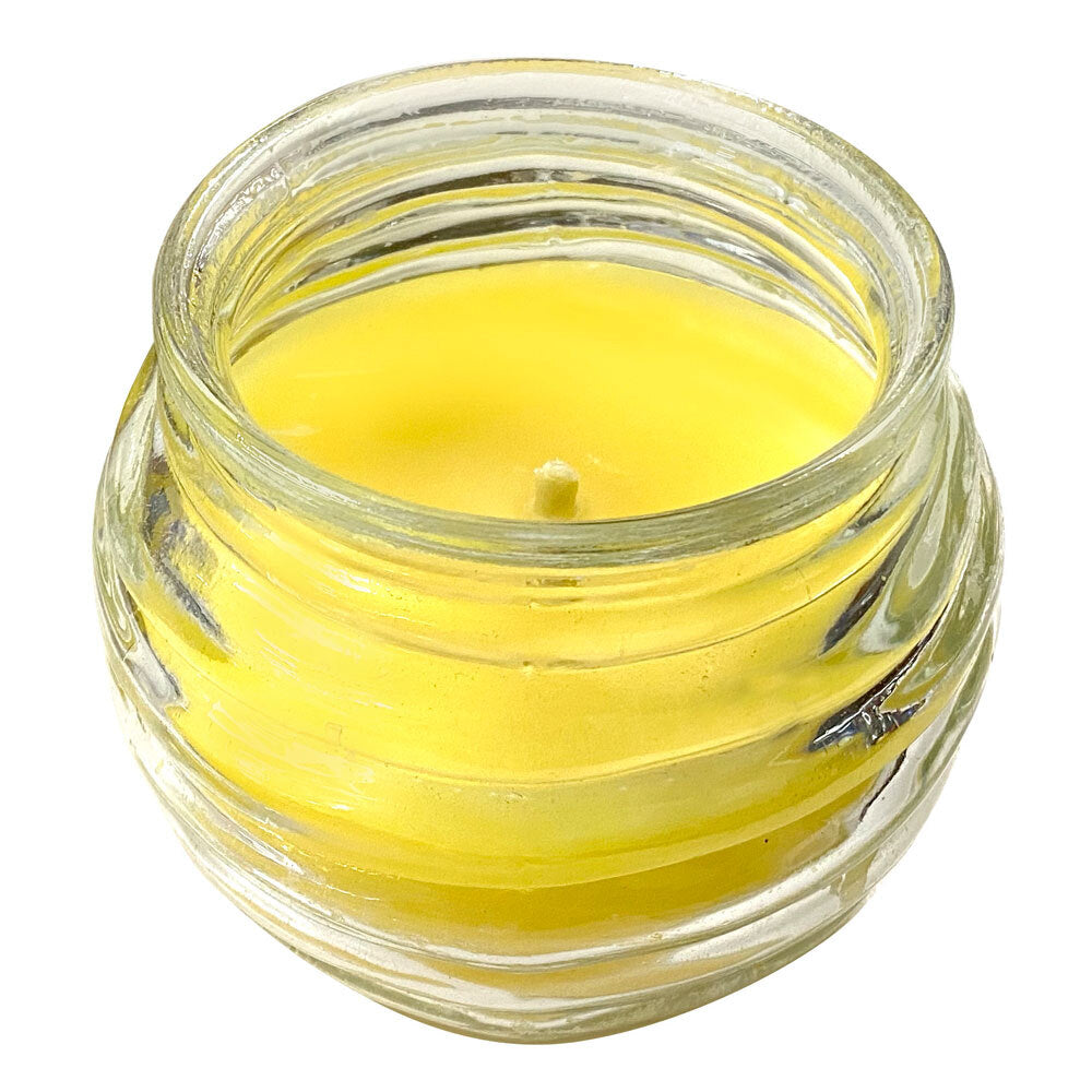 Unbranded Glass Citronella Mini Candle Outdoor Decorative Home Fragrance Decor Yellow — 220g