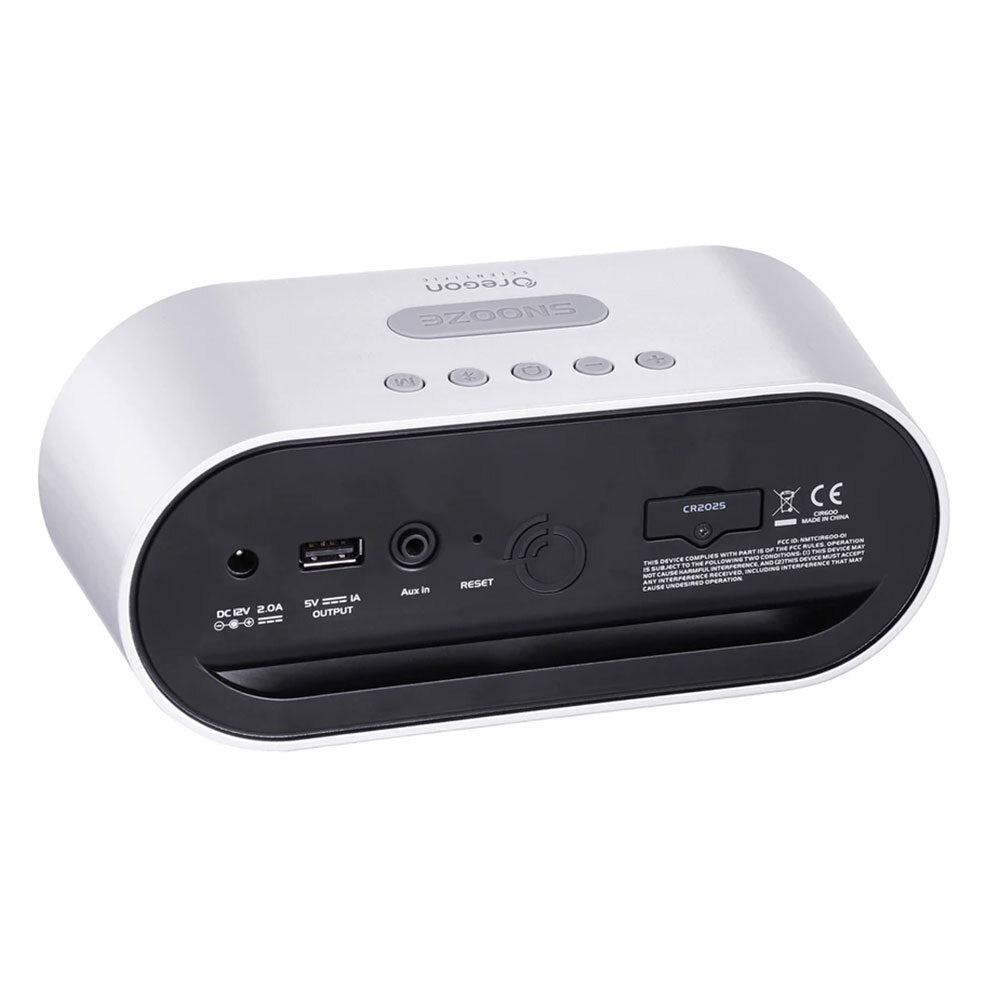 Oregon Scientific Resonance Dual Bluetooth/AUX Speaker/Alarm Clock Time/Day/Date — image 3