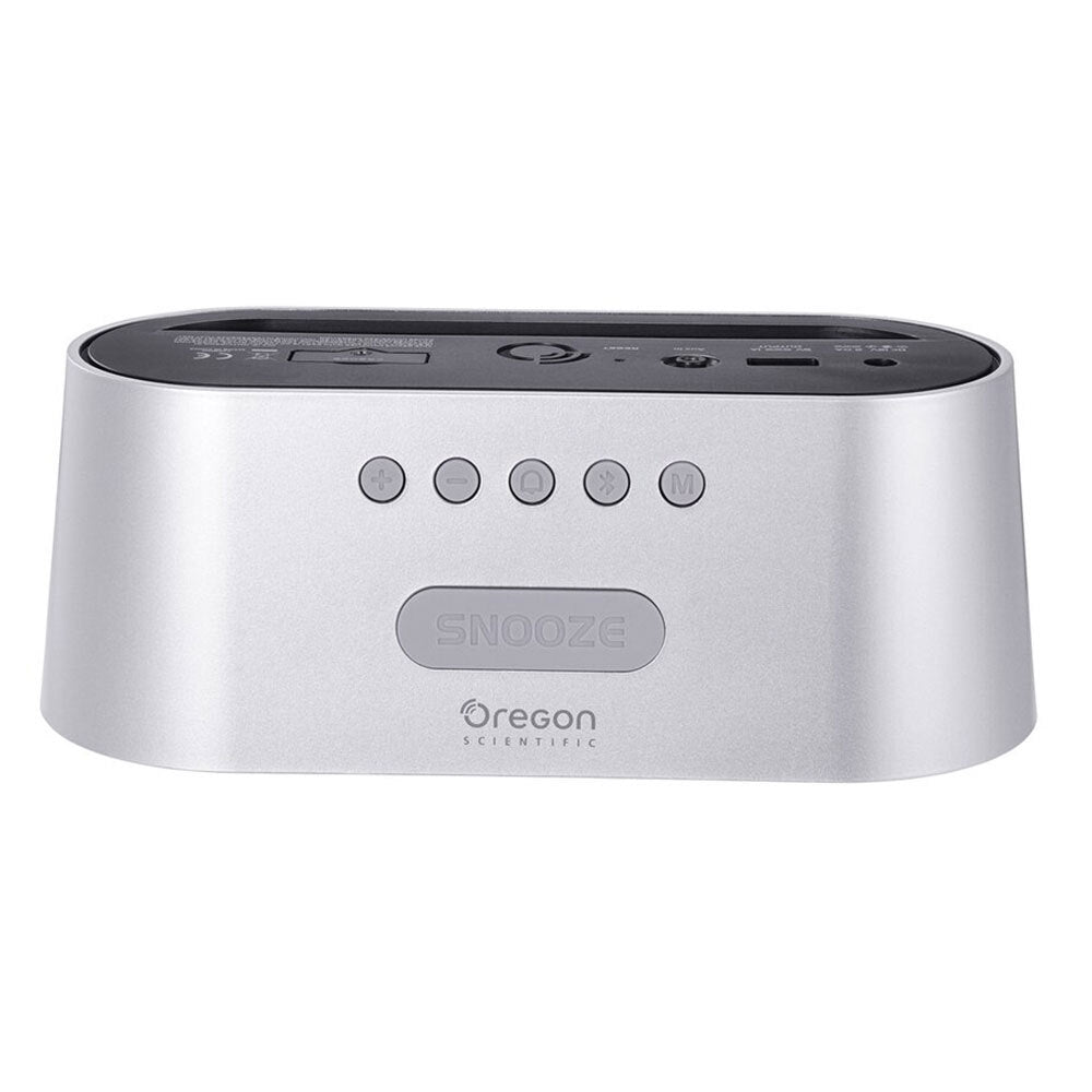 Oregon Scientific Resonance Dual Bluetooth/AUX Speaker/Alarm Clock Time/Day/Date — image 4
