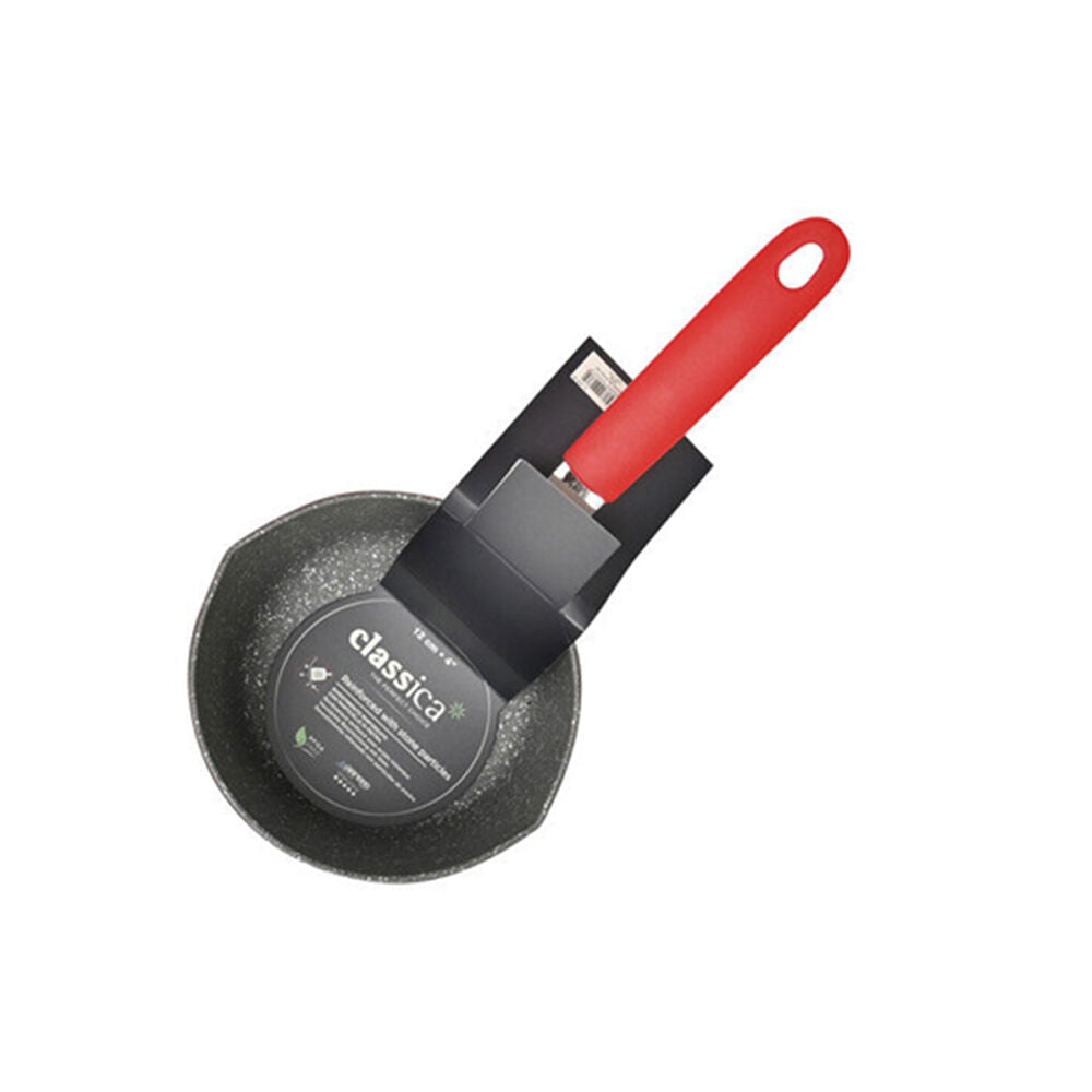 Classica Mini Milk Pot Round Non-Stick Sauce Pan Kitchen Cookware 12 cm — Red