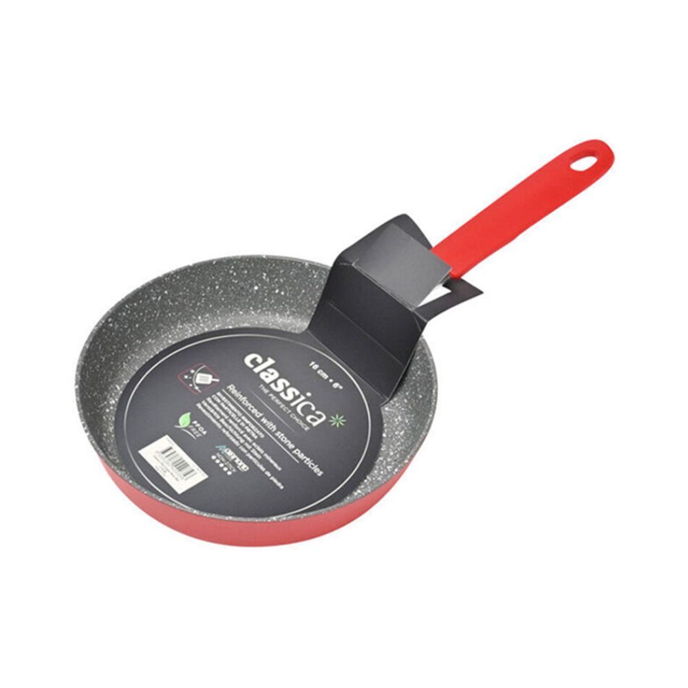 Classica Mini Round Frypan Non-Stick Cooking Frying Pan w/ Handle 16cm Red (2 Pack) — image 6
