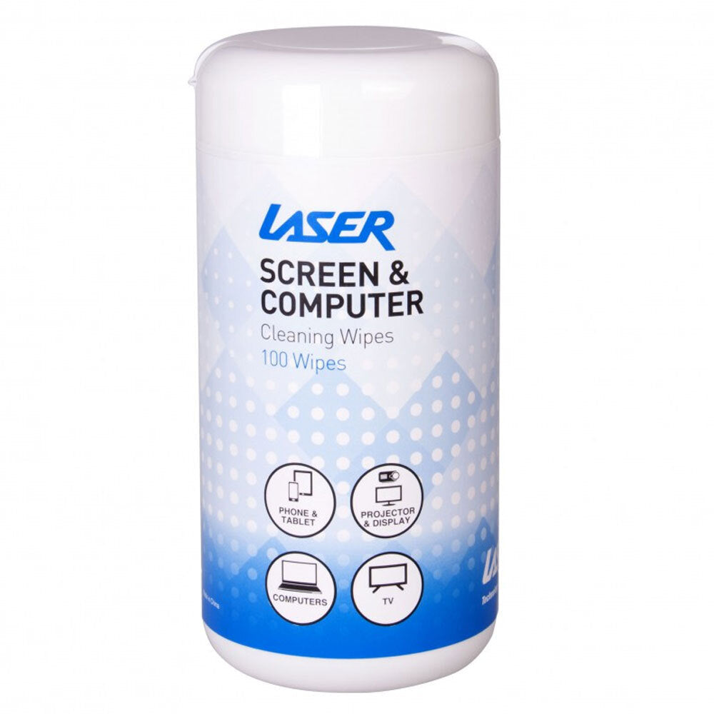 Laser Alcohol Free Cleaning Wipes Cleaner for Electronics/Monitor Screens (100 Pieces) — image 2