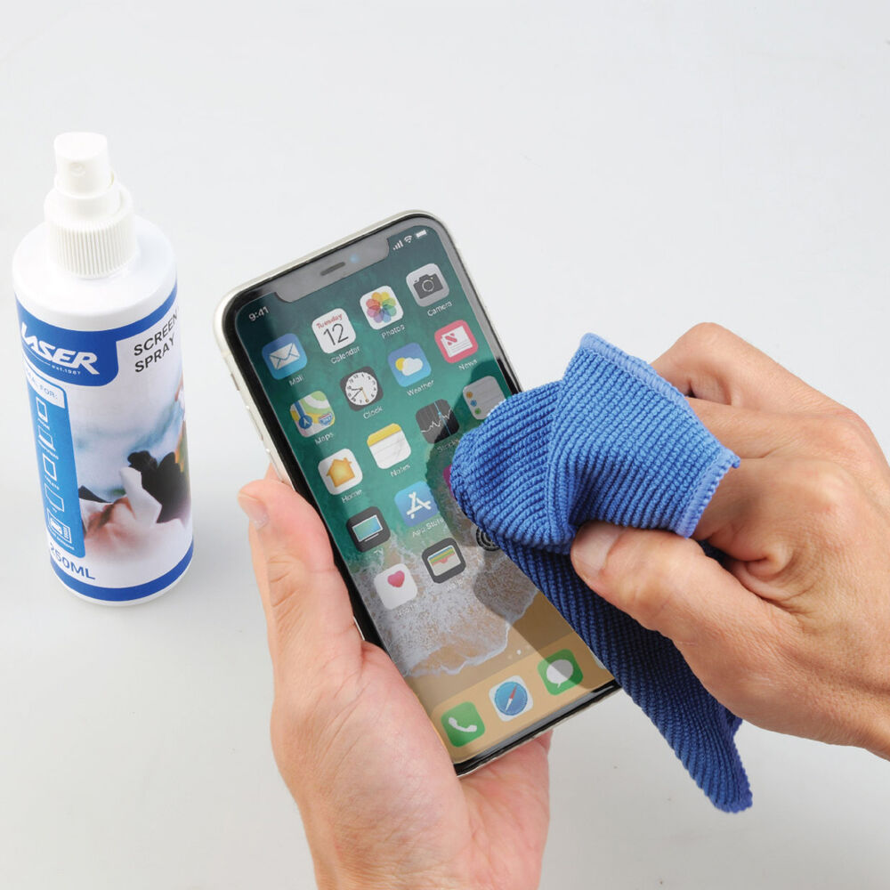 Laser 250ml Screen Cleaning Kit w/Microfibre Cloth for TV/Tablet PC Laptop/Phone — image 2