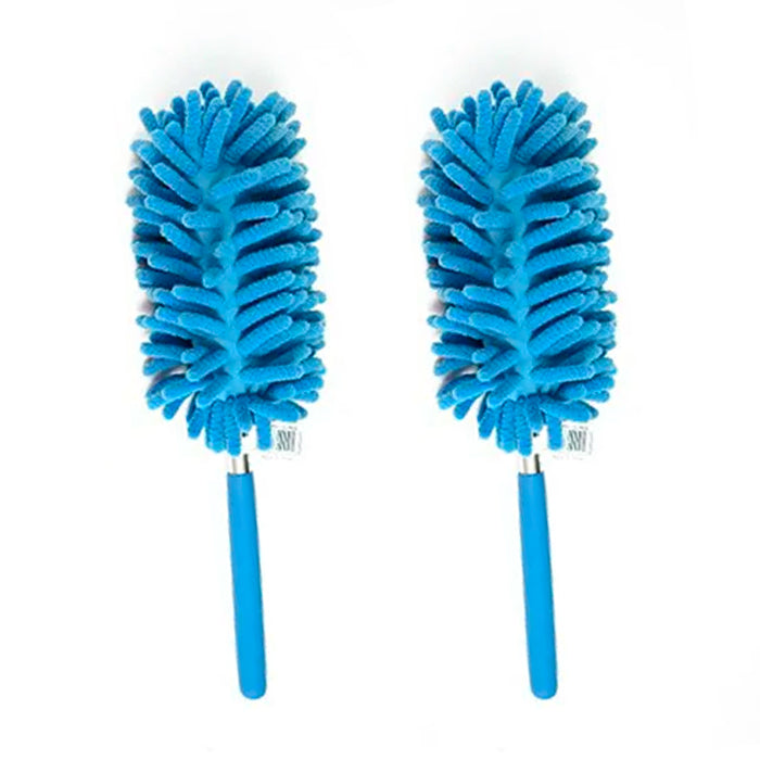 Extendable 75cm Microfibre Duster Washable Home/Car Cleaner Dust Brush Assort (2 Pack)