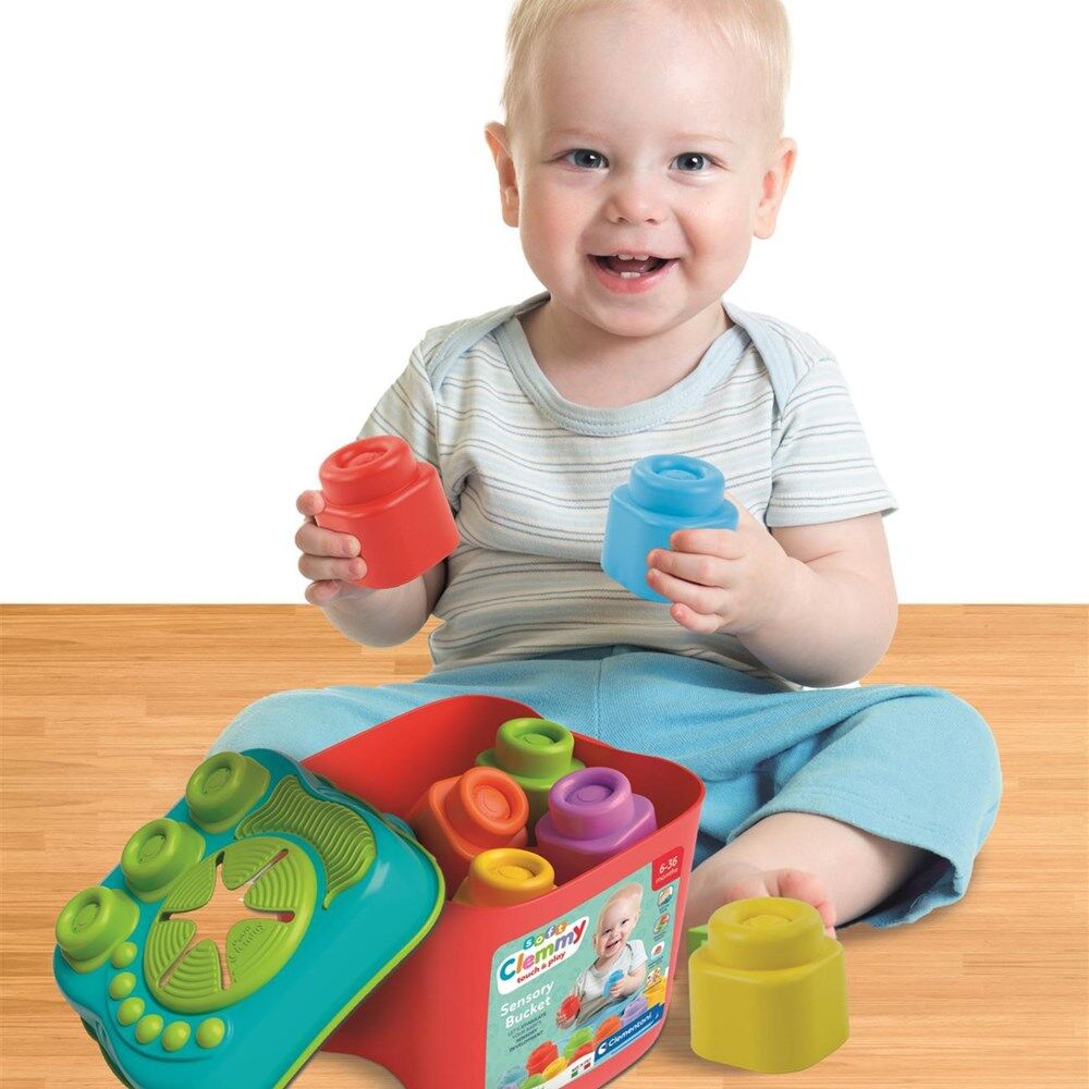 Clementoni Soft Clemmy Touch & Play Sensory Bucket Toy Baby/Infant 6m+ (15 Pieces) — image 2