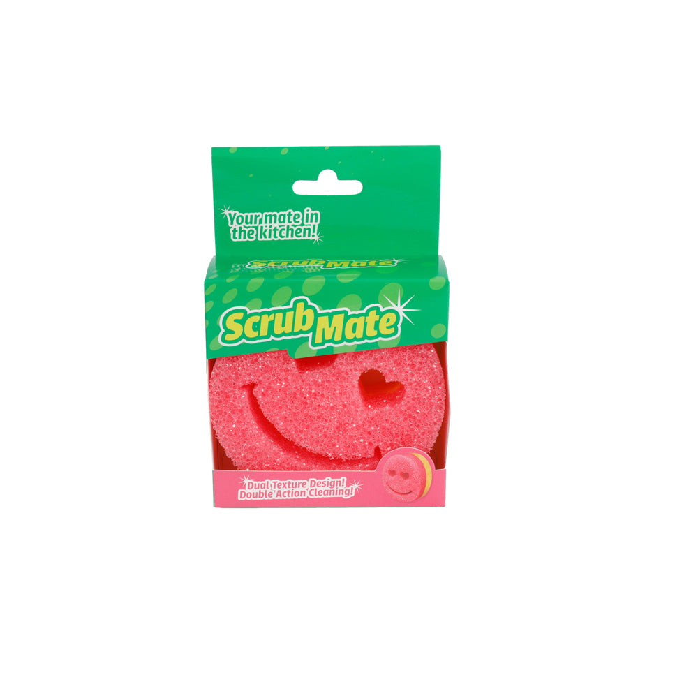 Ultimo Dish Scourer Mum Face Design Durable Kitchen Tool Scrubbing Pad 10cm