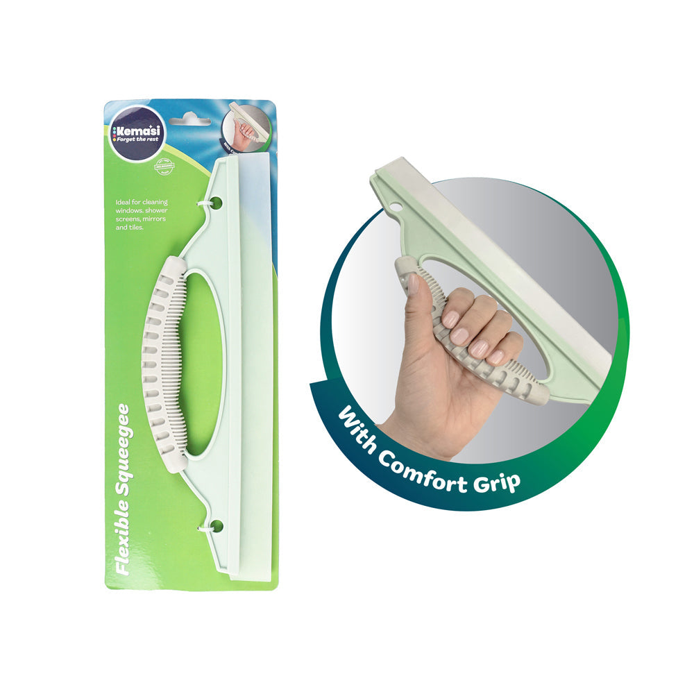 Kemasi Multipurpose Flexible Squeegee Home Kitchen/Bathroom Window Cleaning — image 2