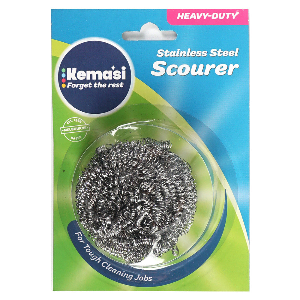 Kemasi Multipurpose Stainless Steel Scourer Kitchen Dishwashing Cleaning (12 Pack) — image 2