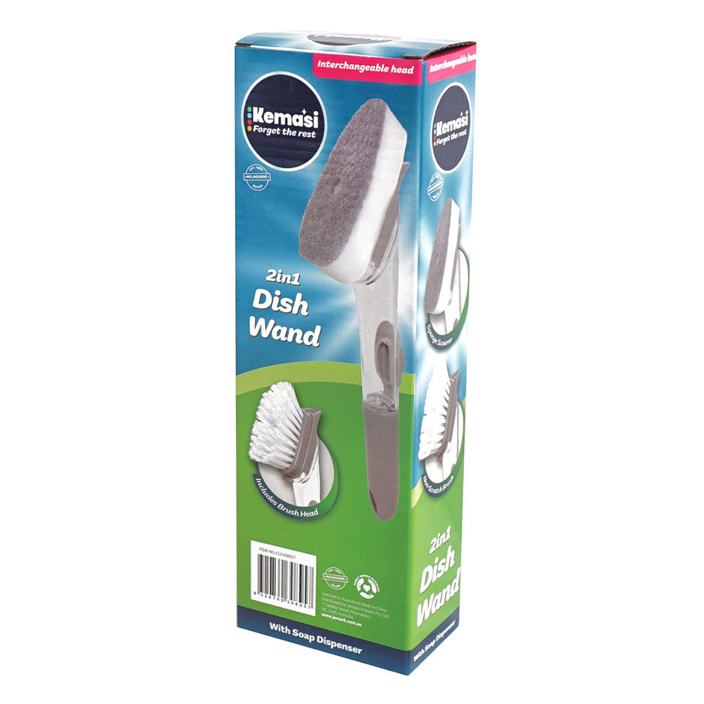 Kemasi Multipurpose Soap Dispensing Cleaning Brush Home Kitchen Cleaning