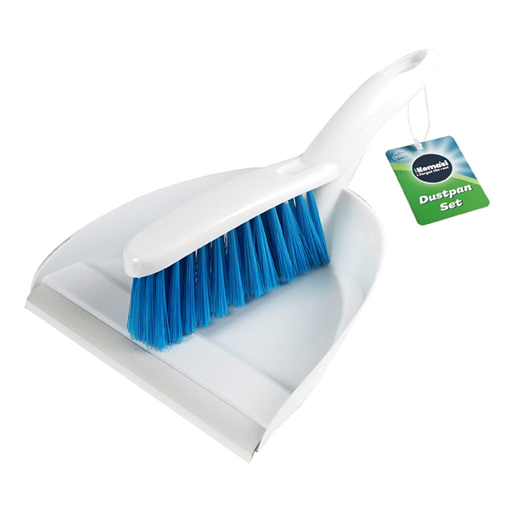 Kemasi Multipurpose Durable Dust Pan & Brush Set Home Bathroom Kitchen Cleaning