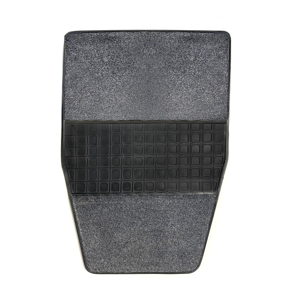 Generic Rubber/Carpet Car Floor Mats/Floormat Front/Back Rear Seat Large Black/Grey (4 Pieces) — image 2