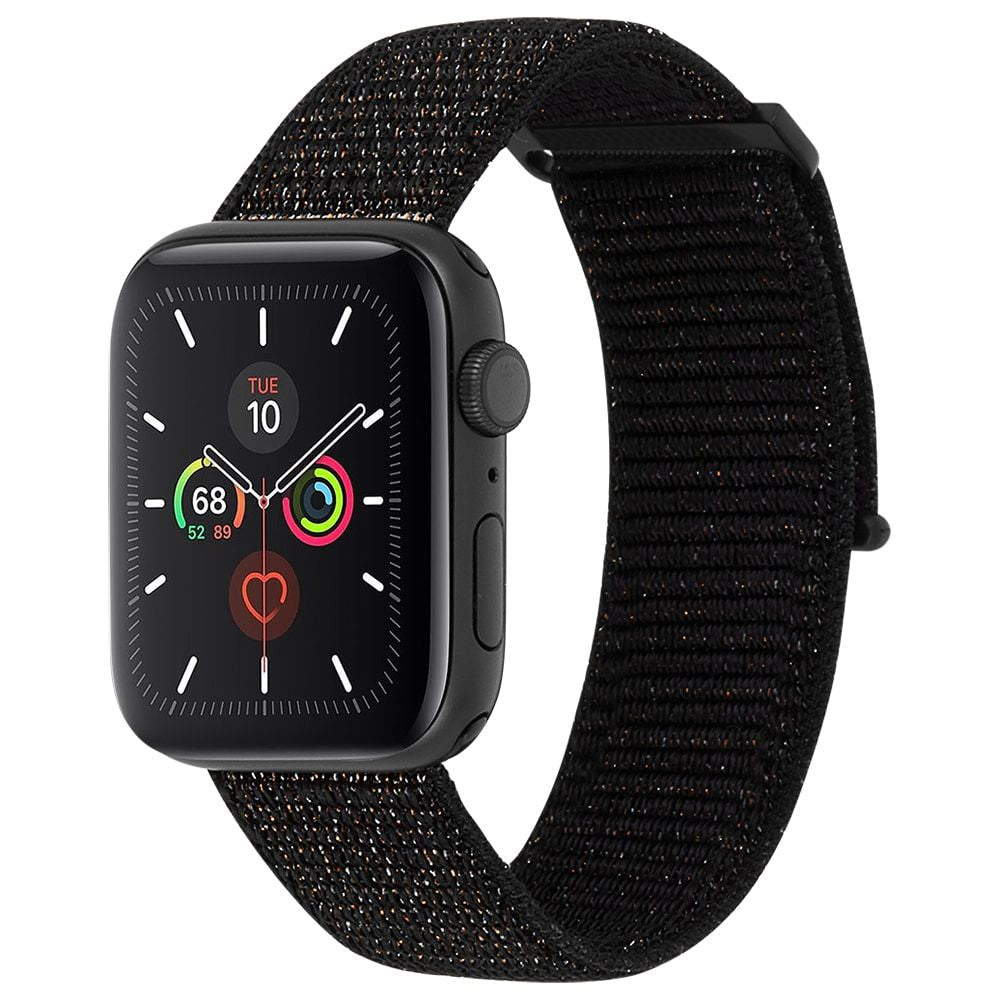 Case-Mate Nylon Sport Wrist Band/Strap for 42-44mm Apple Watch Metallic Black