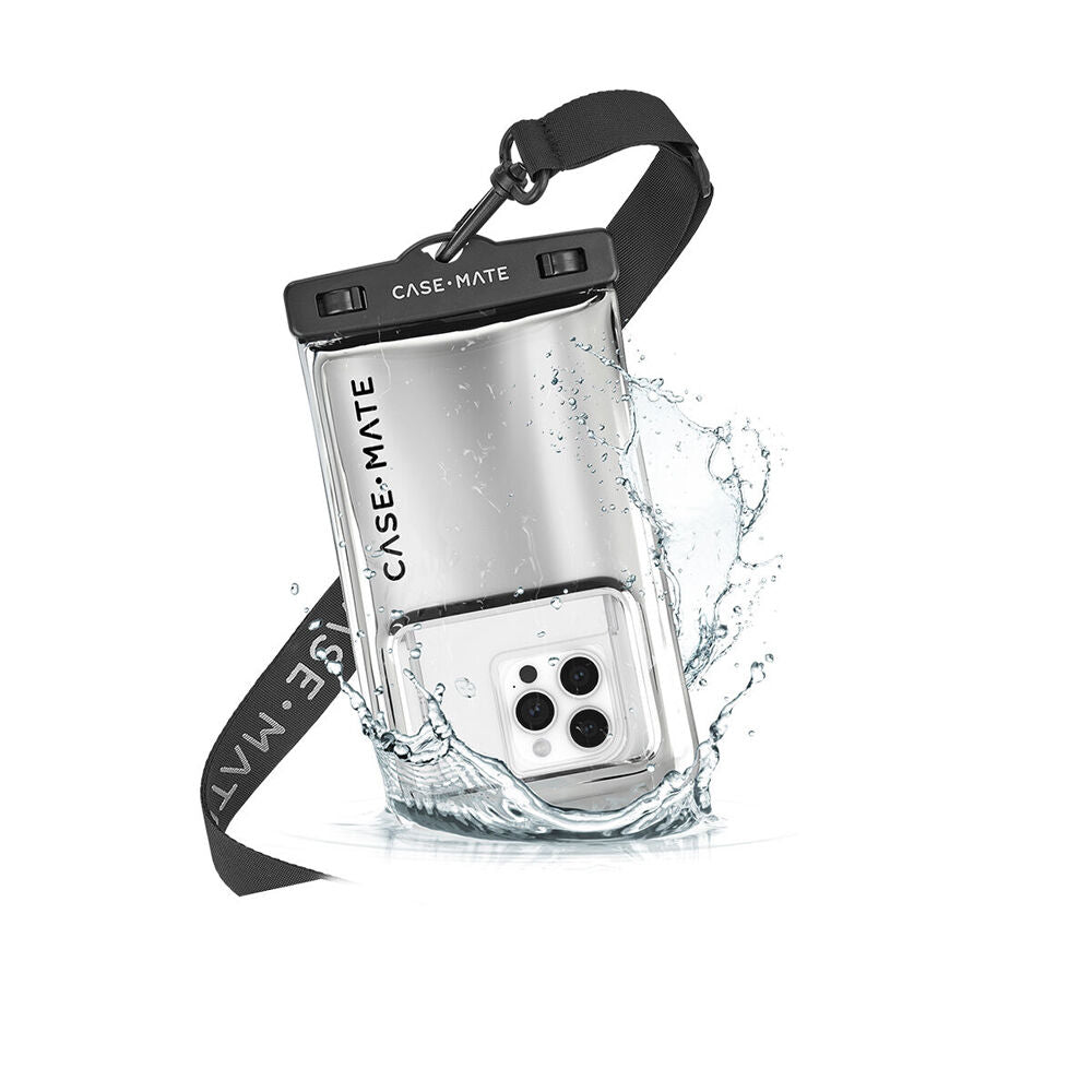 Case-Mate Waterproof Floating Pouch Universal Outdoor Phone Case Silver Chrome — image 2